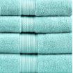 Amelia 500GSM 100% Cotton Towel Set -Zero Twist 6 Pieces -Blue Light