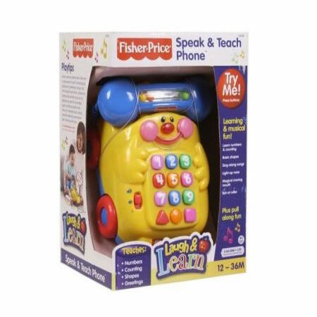 Fisher-Price Laugh & Learn & Speak and Teach Phone Toy - Crazy Sales