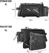 Bicycle Carrier Bag Transport Bag Luggage Bag Waterproof Black Foldable Side Pockets 9-12 L with Rain Cover