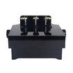 Piano Pedal Extender Bench Footstool Platform for Kids with 3 Pedals Height Adjustable Black