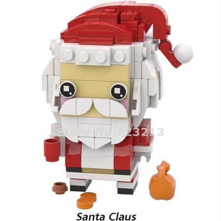 Santa Claus Building Blocks Snowman Elk Puzzle Creative Toy Gifts