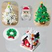 Santa Claus Building Blocks Snowman Elk Puzzle Creative Toy Gifts