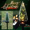 LED Solar Lawn Light Snowflake Christmas Tree Lamps Ground Plug Outdoor Courtyard Landscape Lighting Color