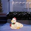 2021 Newest Scarf Duck Stake Lights Christmas Decoration, LED Acrylic Duck Christmas Ornaments Light Up Duck with Scarf Holiday Decoration 22*27cm