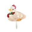 2021 Newest Scarf Duck Stake Lights Christmas Decoration, LED Acrylic Duck Christmas Ornaments Light Up Duck with Scarf Holiday Decoration 22*27cm