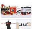 Electric Smoke remote control rail train simulation model rechargeable steam train children's toy set(Random Style)