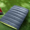 Mountview Double Sleeping Bag Bags Outdoor Camping Hiking Thermal Tent Grey