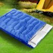 Mountview Sleeping Bag Double Bags Outdoor Camping Thermal Hiking Blue