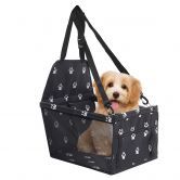 Waterproof Pet Booster Car Seat Breathable Mesh Safety Travel Portable Dog Carrier Bag Black