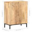 Sideboard 60x35x77 cm Solid Mango Wood