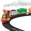 Electric Smoke remote control rail train simulation model rechargeable steam train children's toy set(Random Style)