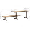 TV Cabinet 160x30x40 cm Solid Mango Wood