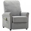 Massage Recliner Light Grey Fabric (AU only)