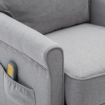 Massage Recliner Light Grey Fabric (AU only)