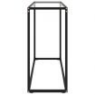 Console Table Transparent 100x35x75 cm Tempered Glass