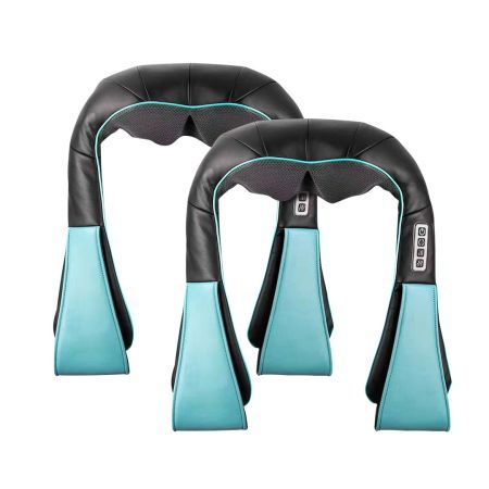 2X Electric Kneading Back Neck Shoulder Massage Arm Body Massager Blue