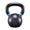 Genki 12kg Kettlebell Barbell Cast Iron Fitness Home Gym Workout with Wide Grip Colour Coded Black