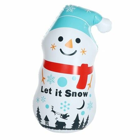 Inflatable Snowman Tumbler for Kids,Outdoor Snowman for Decorations, Christmas Decoration Prop for Indoor and Outdoor, 45 inch