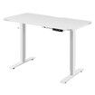 Electric Sit Stand Desk Height Adjustable Office Standing Computer Table Furniture Motorized Dual Motor White