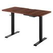 Electric Standing Desk Sit Stand Computer Table Height Adjustable Furniture Motorized Dual Motor Walnut