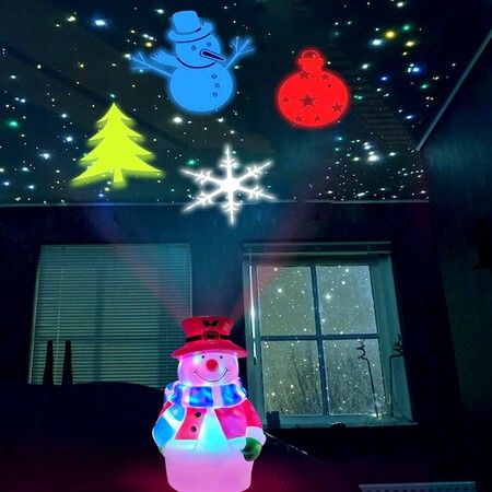 Christmas Snowman Projector Lights 