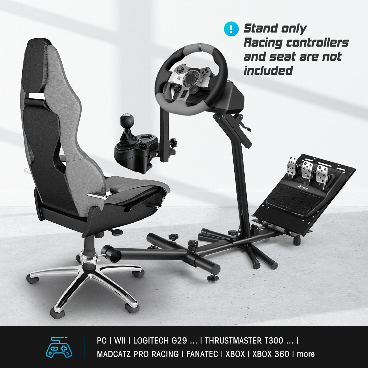 Sim Racing Wheel Stand Simulator Holder Gaming Accessories for Thrustmaster Logitech G29 