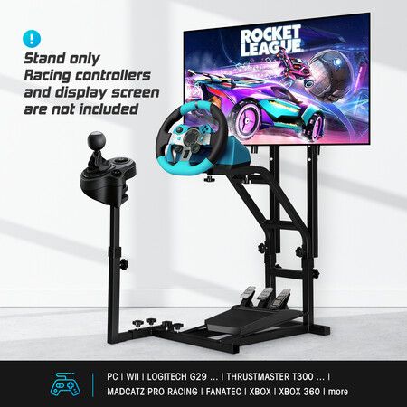 Sim Racing Wheel Stand Simulator Holder Gaming Accessories Monitor Bracket for Thrustmaster Logitech G29
