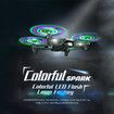 2022 Newest Colorful 4K HD Dual Camera with WIFI FPV Foldable Light Flow Quadcopter Anti Interference Technology Professional RC Drones