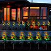 2X Solar Garden Tree Lights 2 Modes 12 Lamp Beads Multi-Color Waterproof Holiday Lights for Yard