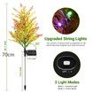 2X Solar Garden Tree Lights 2 Modes 12 Lamp Beads Multi-Color Waterproof Holiday Lights for Yard