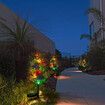 2X Solar Garden Tree Lights 2 Modes 12 Lamp Beads Multi-Color Waterproof Holiday Lights for Yard