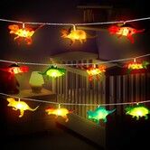 5M LED Dinosaur String Lights Batteries Powered  Dinosaur Lamp Christmas Party Tree Decorative