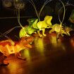 5M LED Dinosaur String Lights Batteries Powered  Dinosaur Lamp Christmas Party Tree Decorative