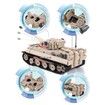 1018pcs TIGER 131 Military Tank Blocks Heavy Tanks Bricks Set Weapons Soldiers Models Kids DIY Toys Children Gifts