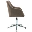 Swivel Dining Chair Taupe Fabric