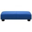 Children Sofa with Stool Blue Faux Leather