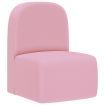 2-in-1 Children Sofa Pink Faux Leather