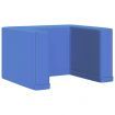 2-in-1 Children Sofa Blue Faux Leather