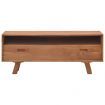 TV Cabinet 110x30x45 cm Solid Teak Wood