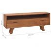 TV Cabinet 110x30x45 cm Solid Teak Wood