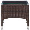 Coffee Table Brown 60x40x36 cm Poly Rattan