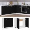 Sink Bottom Cabinet Black 80x46x81.5 cm Chipboard