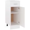 Drawer Bottom Cabinet White 30x46x81.5 cm Chipboard