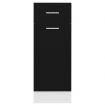 Drawer Bottom Cabinet Black 30x46x81.5 cm Chipboard