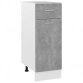 Drawer Bottom Cabinet Concrete Grey 30x46x81.5 cm Chipboard