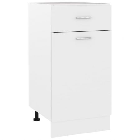 Drawer Bottom Cabinet White 40x46x81.5 cm Chipboard