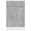 Drawer Bottom Cabinet Concrete Grey 50x46x81.5 cm Chipboard