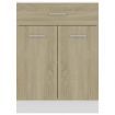 Drawer Bottom Cabinet Sonoma Oak 60x46x81.5 cm Chipboard