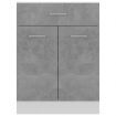 Drawer Bottom Cabinet Concrete Grey 60x46x81.5 cm Chipboard