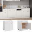 Drawer Bottom Cabinet White 80x46x81.5 cm Chipboard